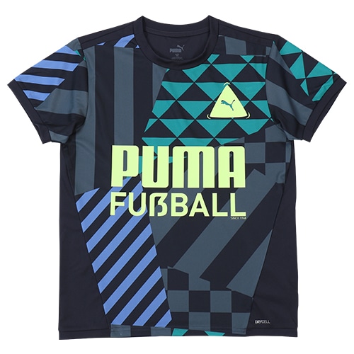 ＜サッカーショップ加茂＞ プーマ TEAMRISE ゲームシャツ JR プーマ レッド/プーマ ブラック/プーマ ホワイト サッカー