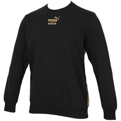 ＜サッカーショップ加茂＞ プーマ KING LOGO CREW SWEAT プーマ ブラック サッカーウェア