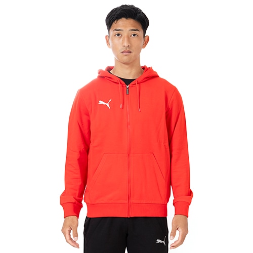 プーマ TEAMGOAL カジュアル フーディー ジャケット プーマ レッド サッカーウェア