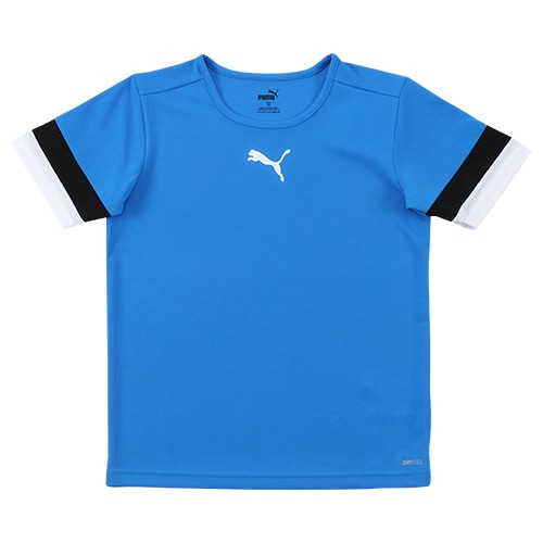 プーマ TEAMRISE ゲームシャツ JR エレクトリック ブルー レモネード/プーマ ブラック/プーマ ホワイト サッカー画像