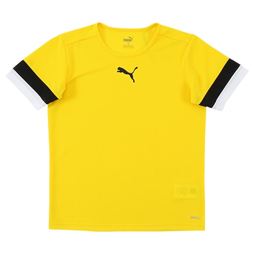 プーマ TEAMRISE ゲームシャツ JR サイバー イエロー/プーマ ブラック/プーマ ホワイト サッカーの画像