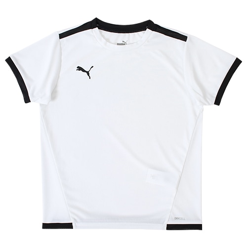 ＜サッカーショップ加茂＞ プーマ TEAMLIGA ゲームシャツ JR プーマ ホワイト/プーマ ブラック サッカー画像