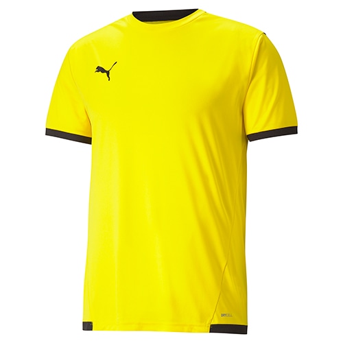 プーマ TEAMLIGA ゲームシャツ サイバー イエロー/プーマ ブラック サッカーウェア画像