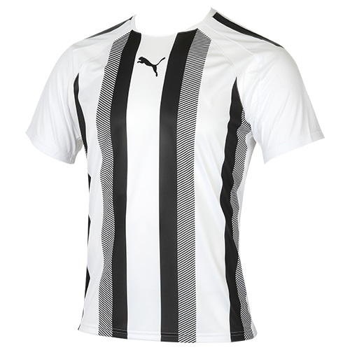 プーマ TEAMLIGA ストライプ ゲームシャツ プーマ ホワイト/プーマ ブラック サッカーウェア画像