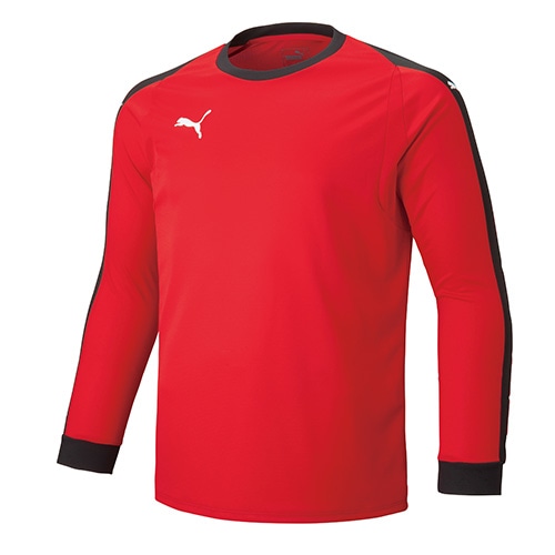 プーマ LIGA ＧＫ シャツ パッド付き プーマレッド×プーマブラック サッカーの大画像