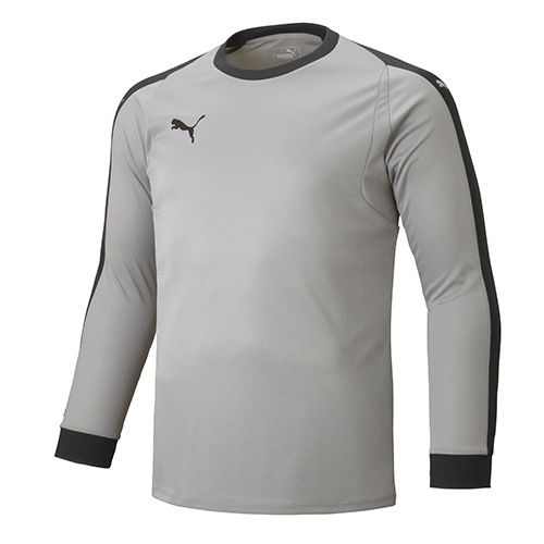 プーマ LIGA ＧＫ シャツ パッド付き シルバー×プーマブラック サッカーの画像