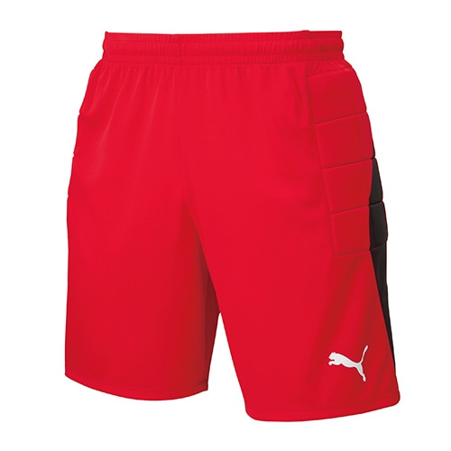 プーマ LIGA ジュニア GK パンツ パッドツ01PUMA RED プーマレッド×プーマブラック サッカーの画像