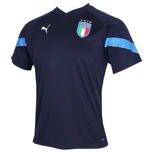 30%OFF！ プーマ FIGC COACH TR SSシャツ ピーコート/イグナイトブルー サッカー画像