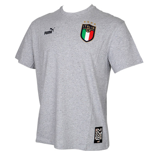  30%OFF！ プーマ FIGC FTBLCULTURE SS Tシャツ ミディアム グレー ヘザー/ピーコート サッカー