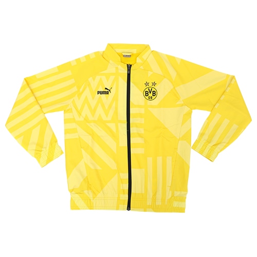 プーマ ジュニア 22-23 ドルトムント プレマッチジャケット CYBER YELLOW サッカー画像