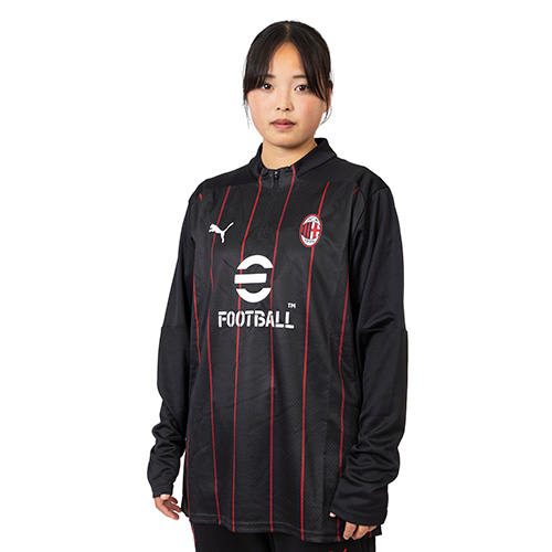 プーマ 24-25 ACミラン プレマッチ 1/4 ジップトップ PUMA BLACK サッカー