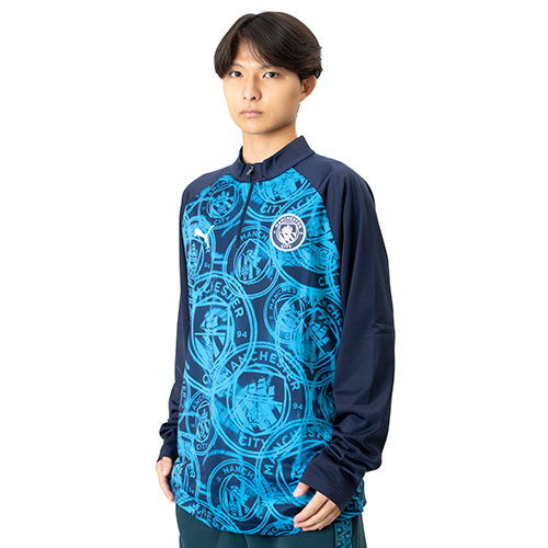 25-26 マンチェスター・シティ プレマッチ1/4ジップトップ
