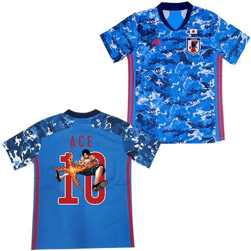 予約 Adidas サッカー日本代表 ホームレプリカ ユニフォーム One Piece エース 限定プリント サッカーショップkamo 予約 Adidas サッカー日本代表 ホームレプリカ ユニフォーム One Piece エース 限定プリント サッカーショップkamo