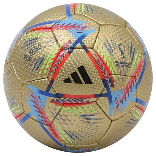 アディダス アル・リフラ リーグ 5号球 ゴールドメタリック サッカーボールの画像