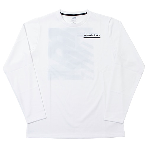 ニューバランス Tenacity ロングスリーブポリTシャツ ホワイト サッカーウェア