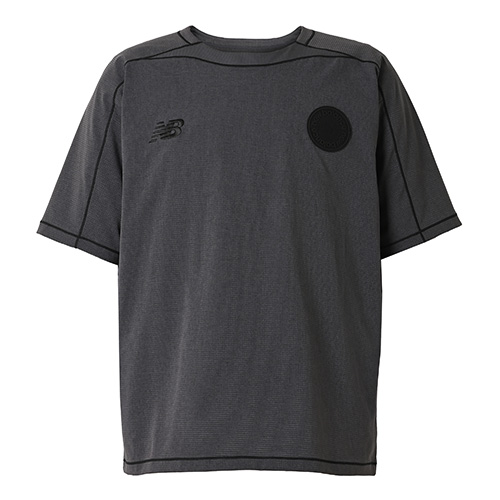 Black Out メッシュストレッチ ウーブンショートスリーブシャツ