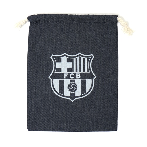 FCB デニム巾着袋