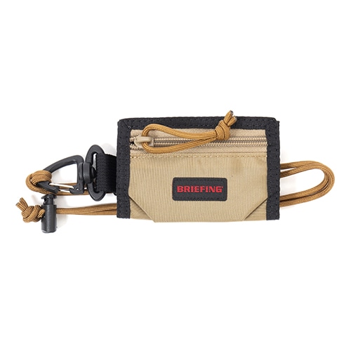ブリーフィング TRIFOLD WALLET BEIGE サッカー