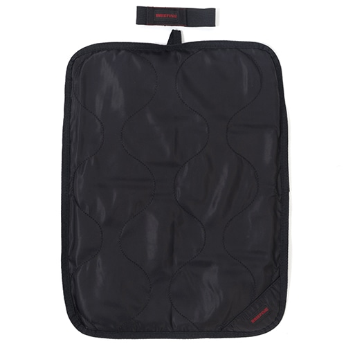 ブリーフィング FOLDING SQUARE CUSHION BLACK サッカー