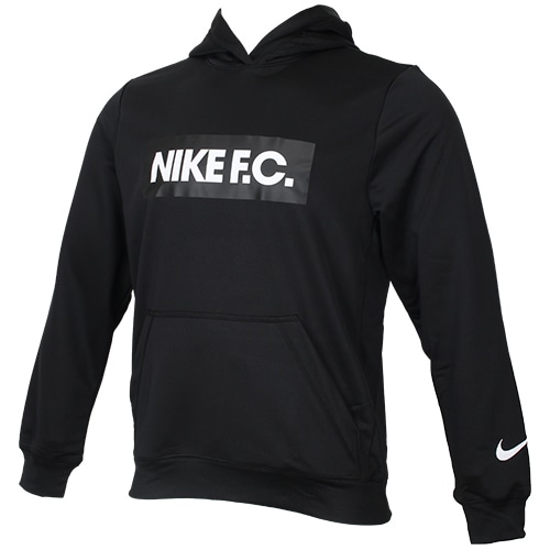 ＜サッカーショップ加茂＞ ナイキ NIKE F.C. LIBERO フリース フーディ ブラック/ホワイト/ホワイト サッカーウェア画像