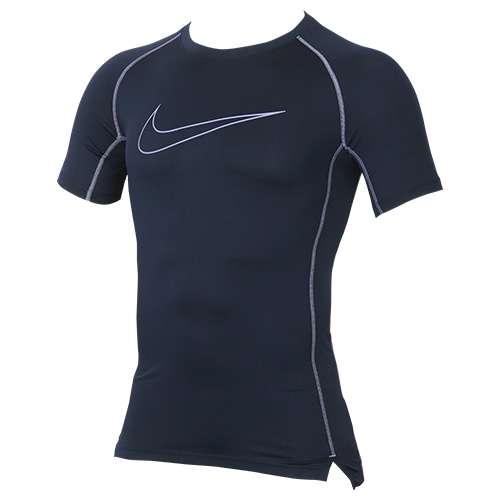 ナイキ NIKE PRO タイト 半袖トップ オブシディアン/アイアンパープル サッカーウェア