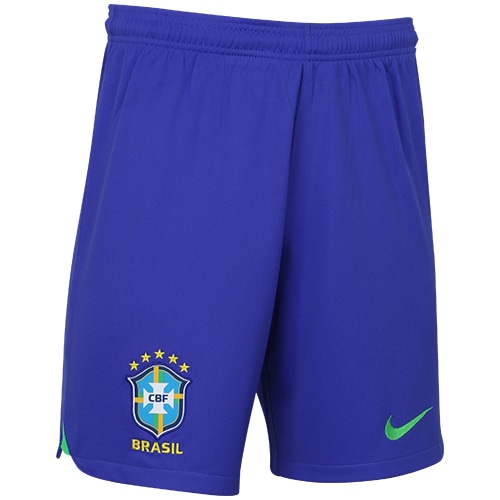 ＜サッカーショップ加茂＞ ナイキ 2022 ブラジル代表 HOMEショーツ ﾊﾟﾗﾏｳﾝﾄﾌﾞﾙｰ/ｸﾞﾘｰﾝｽﾊﾟｰｸ/(ｸﾞﾘｰﾝｽﾊﾟｰｸ) サッカー