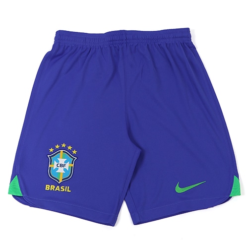 ナイキ ジュニア 2022 ブラジル代表 HOMEショーツ ﾊﾟﾗﾏｳﾝﾄﾌﾞﾙｰ/ｸﾞﾘｰﾝｽﾊﾟｰｸ/(ｸﾞﾘｰﾝｽﾊﾟｰｸ) サッカー