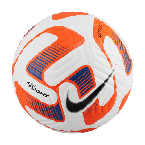 ナイキ フライト 5号球 ホワイト/トータルオレンジ/ブラック サッカーボールの画像