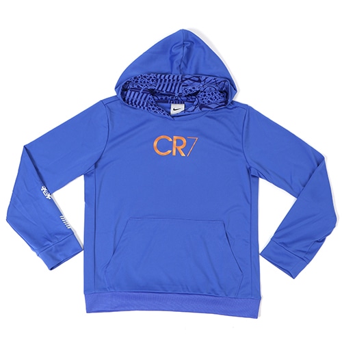  ナイキ ジュニア CR7 Dri-FIT プルオーバー フーディ ミディアムブルー/ホワイト サッカー