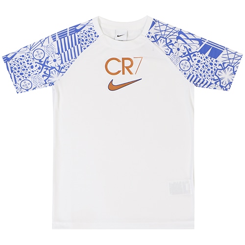 ナイキ ジュニア CR7 Dri-FIT 半袖トップ ホワイト サッカーの大画像