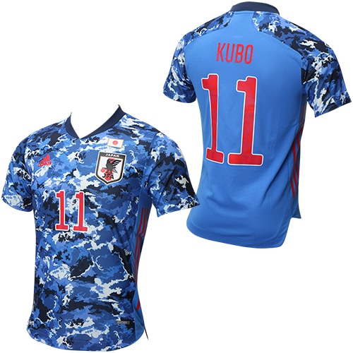adidas サッカー日本代表 2020 ホーム オーセンティック ユニフォーム No.11 久保 Lサイズ