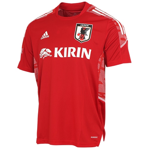 アイボリー×レッド 2021サッカー 日本代表ポロシャツ - 通販 