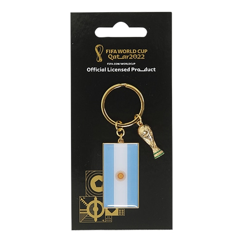  FIFAワールドカップ 2022 WC トロフィー付きキーホルダー アルゼンチン サッカー
