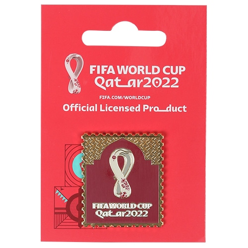  FIFAワールドカップ 2022 WC ピンバッジ(ロゴスクエア) サッカー