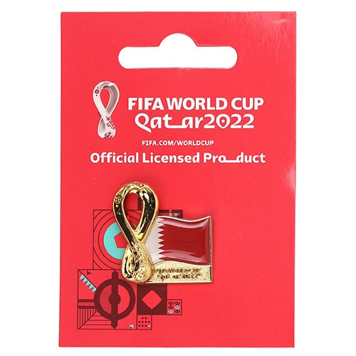  FIFAワールドカップ 2022 WC ピンバッジ(エンブレムカタール) サッカー