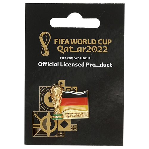 ＜サッカーショップ加茂＞ FIFAワールドカップ 2022 WC トロフィーピンバッジ ドイツ サッカー