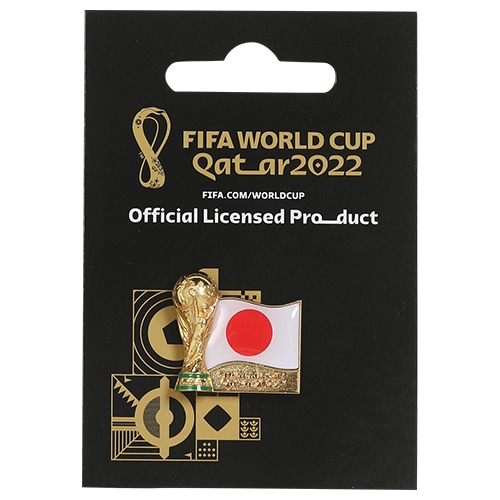 2022 WC ﾄﾛﾌｨｰﾋﾟﾝﾊﾞｯｼﾞ 日本／サッカーショップKAMO