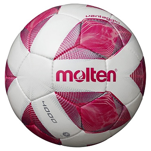 モルテン ヴァンタッジオ 4000 5号球 ホワイト×ピンク サッカーボール画像