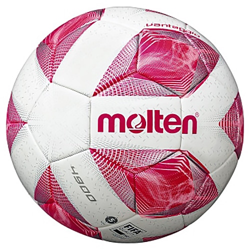 モルテン ヴァンタッジオ4900 芝用 5号球 スノーホワイトピンク×ピンク サッカーボール