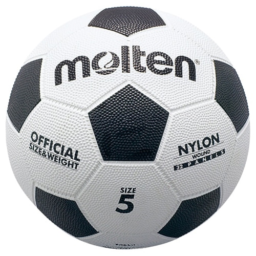 モルテン 亀甲ゴムサッカーボール ホワイト/ブラック NS ホワイト×ブラック サッカーボールの大画像