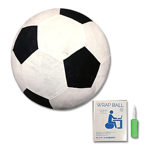 フットボールアグリケーション ラップボール ホワイト×ブラック サッカーボール画像