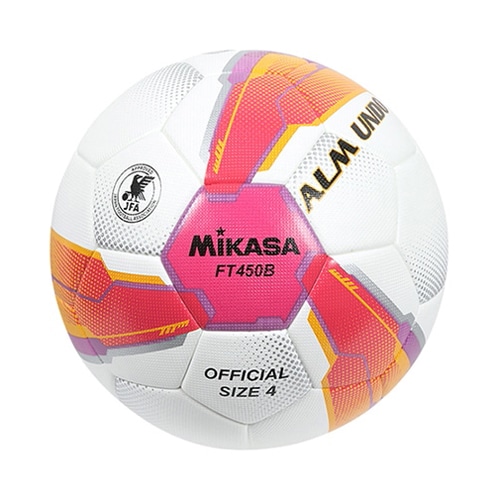 ミカサ ALMUNDO 検定球 貼り 4号球 ピンク／バイオレット サッカーボール