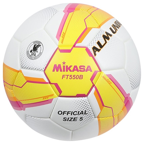 ミカサ 全日本大学サッカー連盟 JUFA公式試合球 イエロー/ピンク サッカーボール