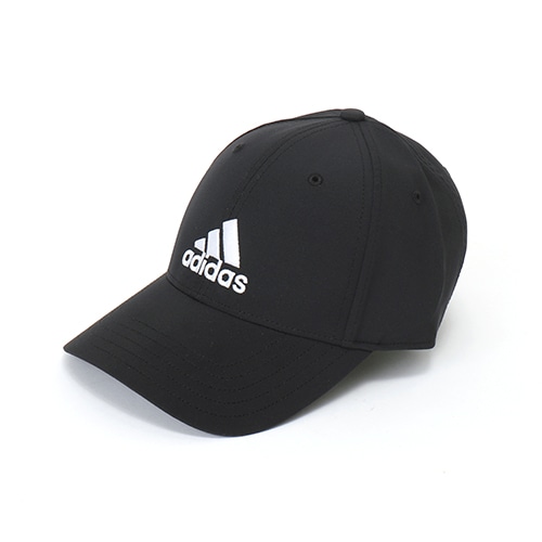 ＜サッカーショップ加茂＞ アディダス BASEBALL CAP LIGHTWEIGHT EMBROIDERED LO ブラック/ブラック/ホワイト サッカー画像