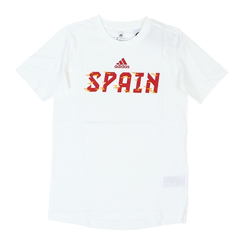 ＜サッカーショップ加茂＞ アディダス ジュニア カントリーTシャツ スペイン ﾎﾜｲﾄ サッカー