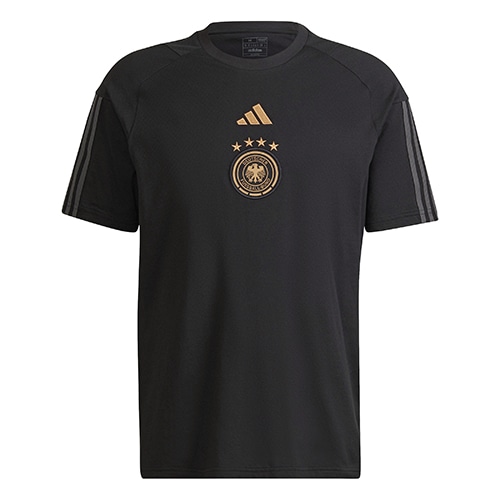 アディダス 2022 ドイツ代表 コットンTシャツ ﾌﾞﾗｯｸ サッカーの画像