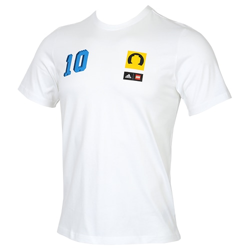 アディダス LEGO グラフィック 半袖Tシャツ ホワイト サッカーウェアの画像