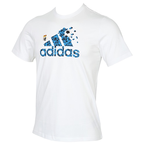 アディダス LEGO グラフィック 半袖Tシャツ ホワイト サッカーウェア画像