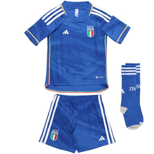 アディダス 2023 イタリア代表 HOMEミニキット ﾌﾞﾙｰ サッカー