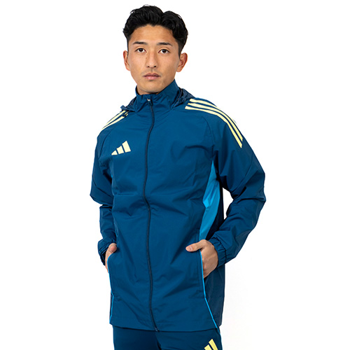 アディダス TIRO25 コンペティション オールウェザージャケット レジェンドマリン サッカーウェア